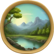 painting of nature sticker