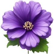 Purple flower sticker