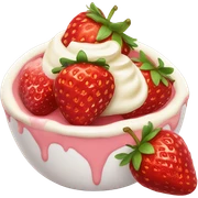 Fresas con crema  sticker