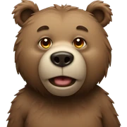 chunky bear  sticker
