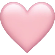 light pink heart sticker