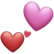 two-hearts sticker