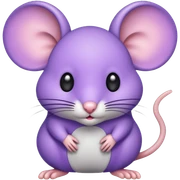 Ratón morado sticker