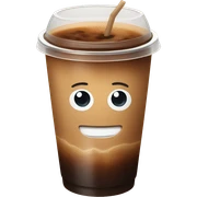 Ice coffee sticker