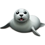 seal on the beach sticker