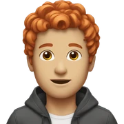red hair sticker