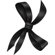 black bow sticker