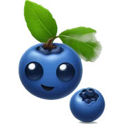 Blueberry sticker