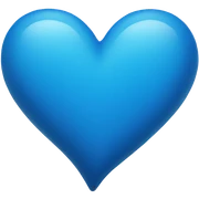 blue heart sticker