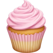pastel pink cupcake sticker
