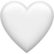 White heart sticker