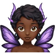 Black fairy sticker