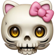 Hello kitty skull sticker