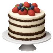 Realistic cake  sticker