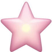 Light pink star sticker