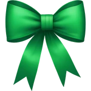 Green bow sticker