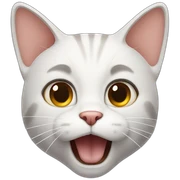 cat in shock sticker