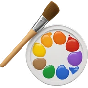 paint palette sticker