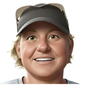 smiling boy in outdoor hat sticker