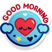 Good morning love sticker