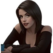 realistic portrait of girl sticker