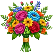 Beautiful bouquet sticker