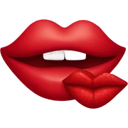 Red kiss  sticker