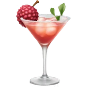 lychee cocktail sticker