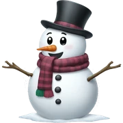 Snowman sticker