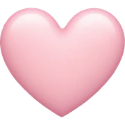 Pastel pink heart sticker