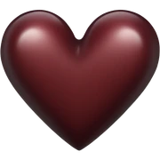 dark red heart sticker