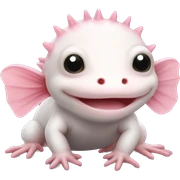 Baby axolotl sticker