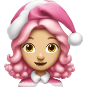 Pink christmas  sticker