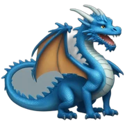 Blue dragon  sticker