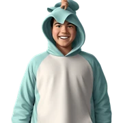 happy hooded boy meme sticker