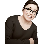 smiling boy with glasses sticker