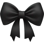 Black bow  sticker