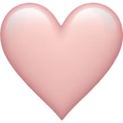 Pale pink heart sticker