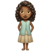 little girl sticker