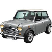 Grey retro Mini Cooper 1600 CS sticker