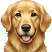 a golden retriever sticker