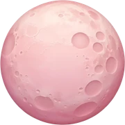 pastel pink moon sticker