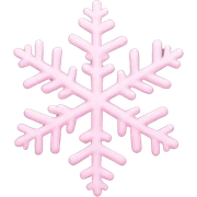 pastel pink snowflake  sticker