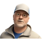 stylish man in blue shirt sticker