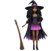 Barbie witch full body pale sticker