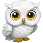 white owl sticker