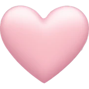 pastel pink heart sticker