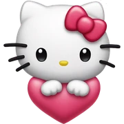 hello kitty heart sticker