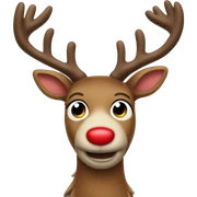 Red Nosed Reindeer sticker
