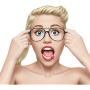 blonde girl with blue eyes sticker